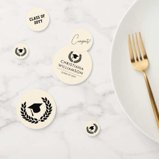 学校パーソナライズされた・大学の卒業エレガント コンフェッティ (グループ)