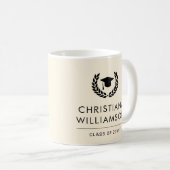 学校パーソナライズされた・大学の卒業エレガント コーヒーマグカップ (正面右)