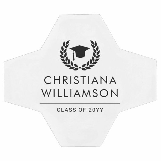 学校パーソナライズされた・大学の卒業エレガント サッカーボール (フラット)