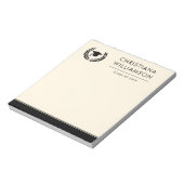 学校パーソナライズされた・大学の卒業エレガント ノートパッド (回転)