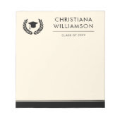 学校パーソナライズされた・大学の卒業エレガント ノートパッド (正面)