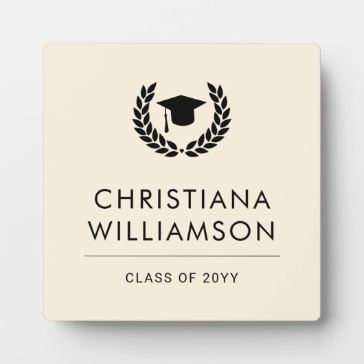 学校パーソナライズされた・大学の卒業エレガント フォトプラーク (正面)