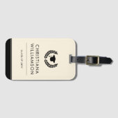 学校パーソナライズされた・大学の卒業エレガント ラゲッジタグ (正面横)