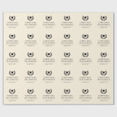 学校パーソナライズされた・大学の卒業エレガント ラッピングペーパー (フラット)