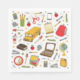 学校パーティー先生 スタンダードランチョンナプキン