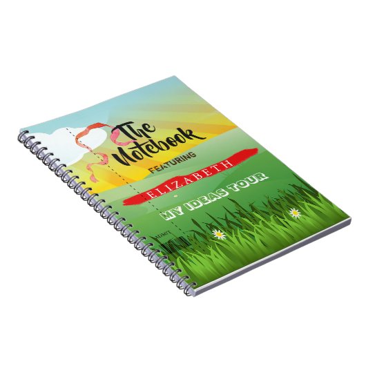 学校フェスティバルポスターモダン ノートブック (右側)