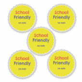 学校フレンドリーのナッツのアレルゲン シール (正面)