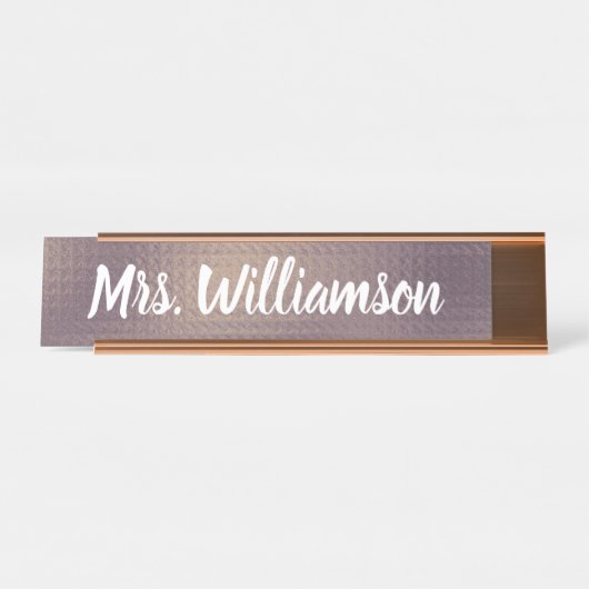 学校プロフェッショナルモノグラムの先生 デスクネームプレート (正面)