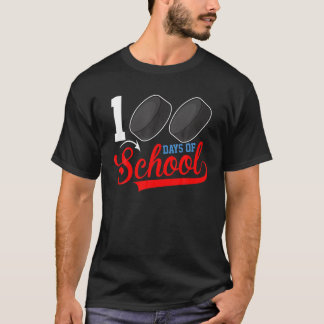 学校ホッケーの100日目100日の学校 Tシャツ