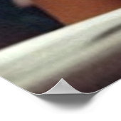 学校ポスターの可愛いアフリカ系アメリカ人の少女 ポスター (角)