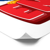 学校ポスター – 英語先生 ポスター (角)