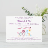 学校ママ&マイマザーズデイお祝いパーティー 招待状 (スタンド正面)