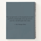 学校モダン先生油絵を描手描きリンゴ ノートブック (裏面)