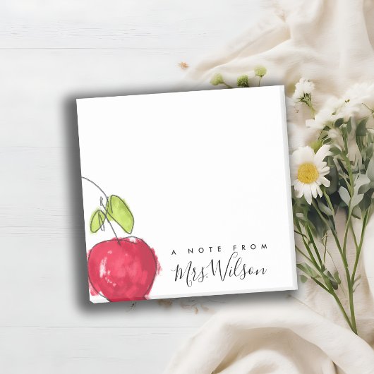 学校モダン先生油絵を描手描きリンゴ ポストイット