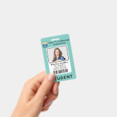 学校モダン大学の学生IDバッジテンプレート バッジ (Handheld)