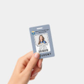 学校モダン大学の学生IDバッジテンプレート バッジ (手持ち)