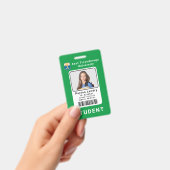 学校モダン大学の学生IDバッジテンプレート バッジ (手持ち)