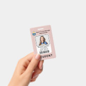 学校モダン大学の学生IDバッジテンプレート バッジ (Handheld)