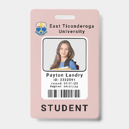 学校モダン大学の学生IDバッジテンプレート バッジ