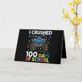 学校モンスタートラックの日100人を粉砕した カード (黄色い花)