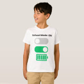 学校モードオン!楽しい子供Tシャツ Tシャツ (正面フル)