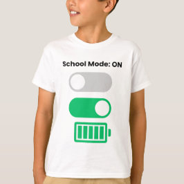 学校モードオン!楽しい子供Tシャツ Tシャツ