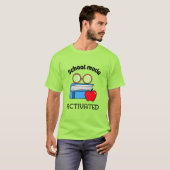 学校モード有効化された学校開始 Tシャツ (正面フル)
