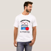 学校モード有効化された学校開始 Tシャツ (正面フル)