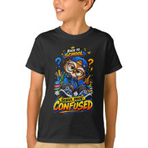 学校モード混乱 面白い バックトゥスクール フクロウTシャツ