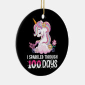 学校ユニコーンの100日を通して輝いた セラミックオーナメント (右)