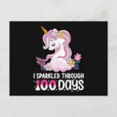 学校ユニコーンの100日を通して輝いた ポストカード (正面)