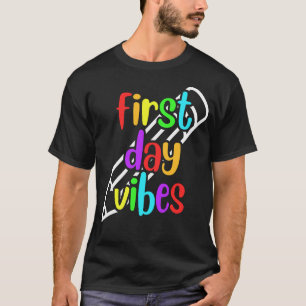 学校ユニークに戻るための学校の最初の日 Tシャツ