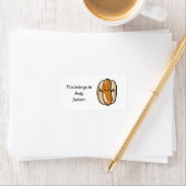 学校ラベル（ホットドッグ） ラベル (インサイチュ)