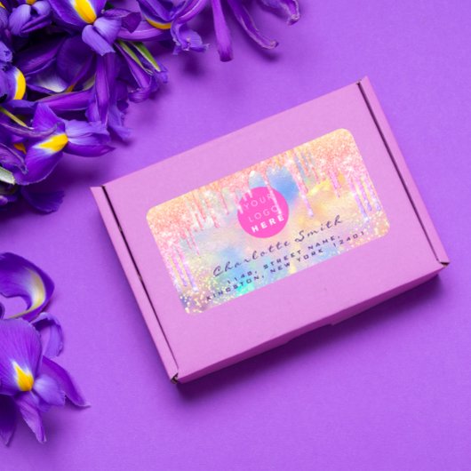 学校ラベル ホログラフ ユニコーン オンライン ショップ ロゴ ラベル