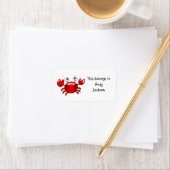 学校ラベル（赤いカニ） ラベル (インサイチュ)