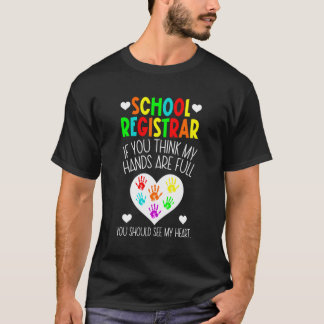 学校レジストラー自分のハートレジストラー学校レジストラー Tシャツ
