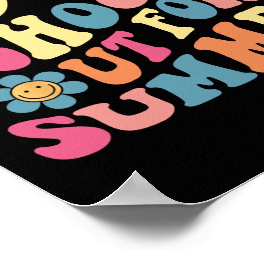 学校レトロ先生学校の最終日#39;s Out F ポスター (角)