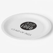 学校ロゴクラスカスタム卒業パーティー ペーパープレート (アングル)