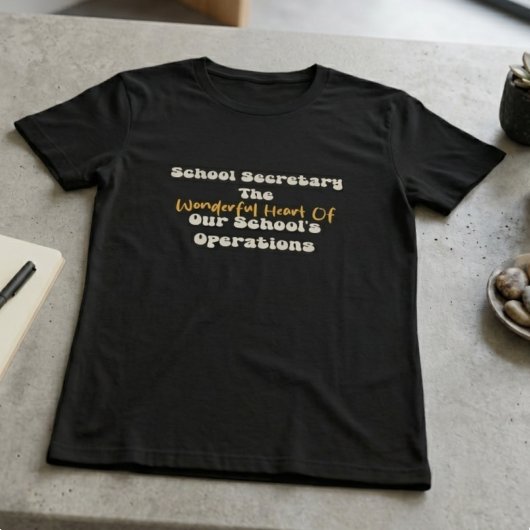 学校事務員の学校運営の心 Tシャツ