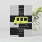 学校交通車バス誕生日パーティー 案内状 (スタンド正面)