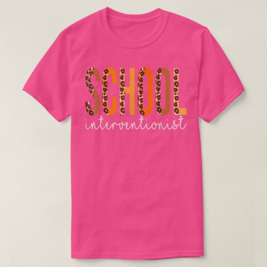 学校介入主義ヒョウ秋秋の感謝祭 Tシャツ (デザイン正面)