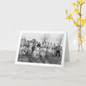 学校代表のラクロスTeam 1908年 カード (黄色い花)
