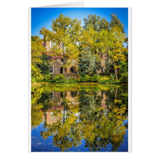 学校代表の池、コロラド州の大きい石の大学 (正面)