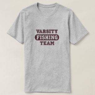学校代表の魚釣りのチーム Tシャツ