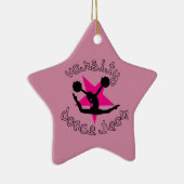 学校代表のPomのダンスのチームオーナメント セラミックオーナメント (右)