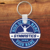 学校体操体操チームカスタムカラースポーツ キーホルダー (正面)