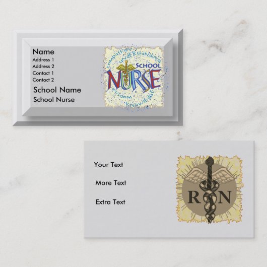 学校保健師の合い言葉 名刺 (正面/裏面)
