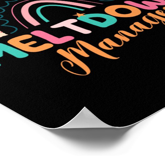 学校保育提供会社チの後のメルトダウンマネージャー ポスター (角)