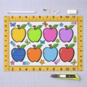 学校先生かわいいギフトラップティッシュ 薄葉紙 (クラフト)