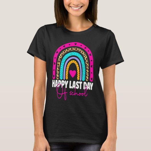 学校先生の卒業生の最終日 Tシャツ (正面)